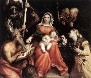 Lorenzo Lotto Mystic Marriage of St Catherine oil painting artist